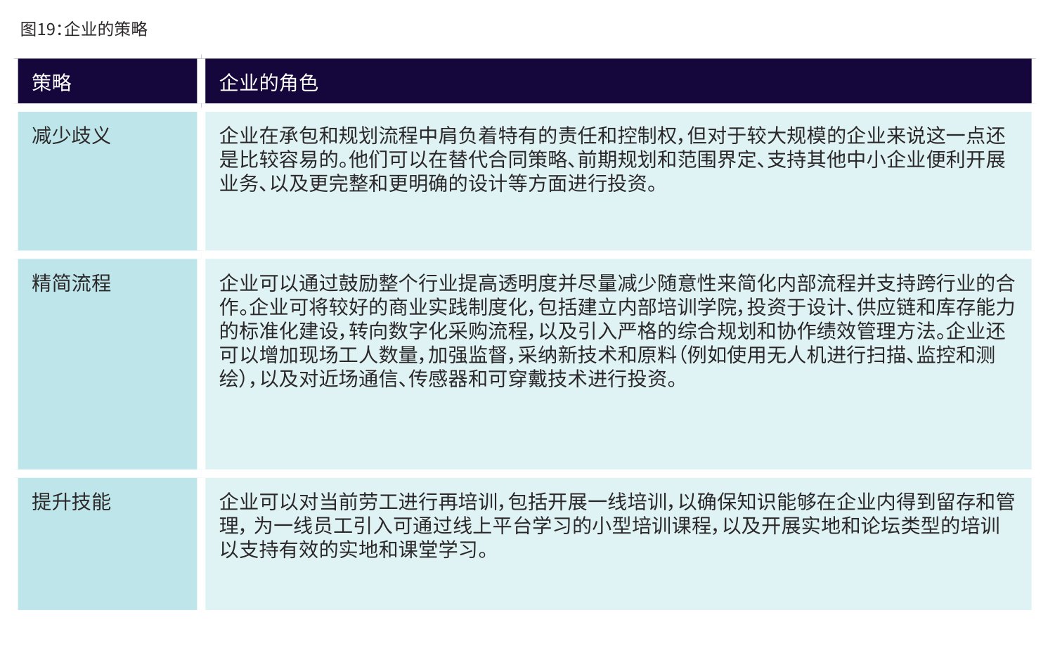 图19:企业的策略