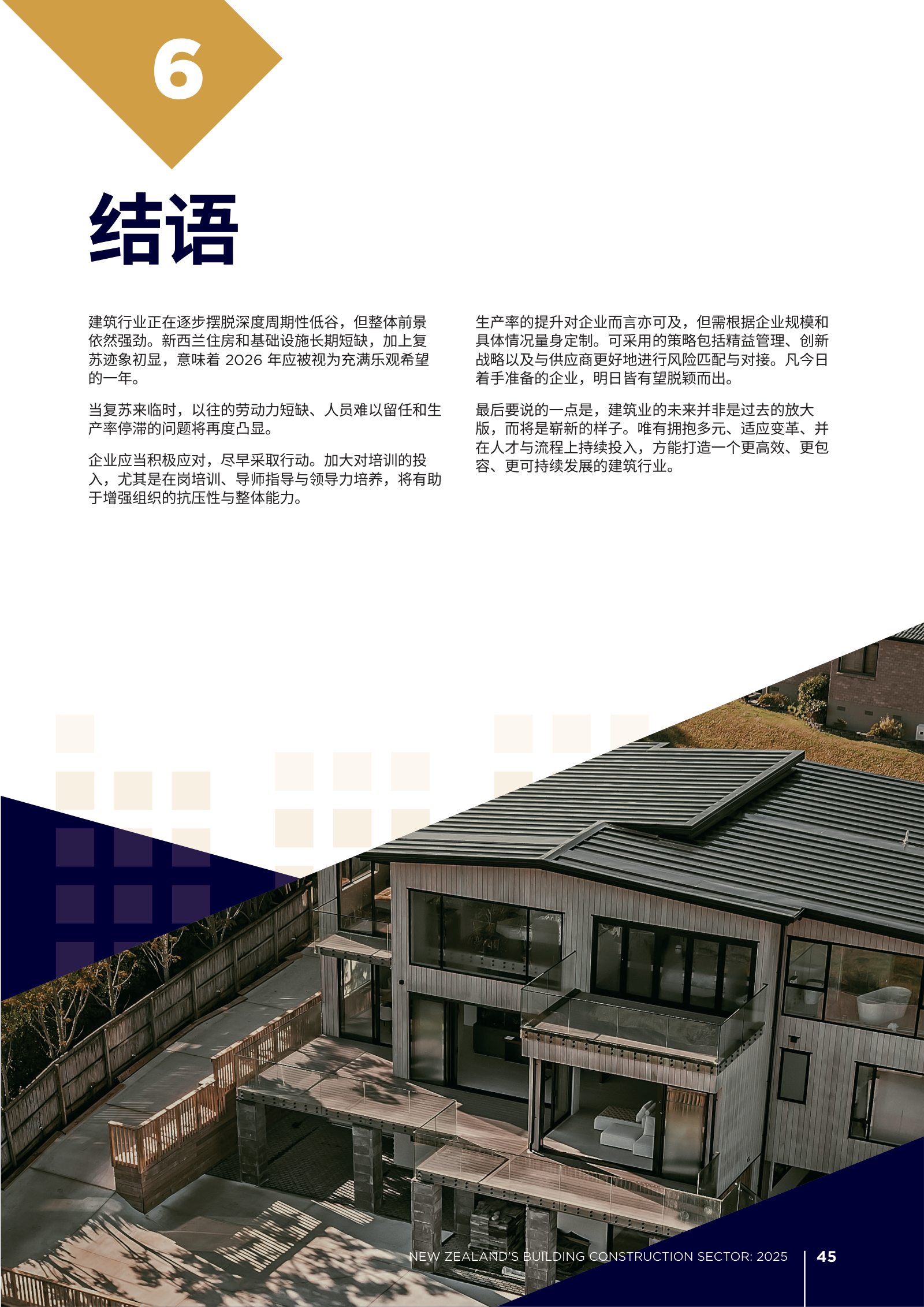 2025 年新西兰建筑业年度报告原刊第 45 页